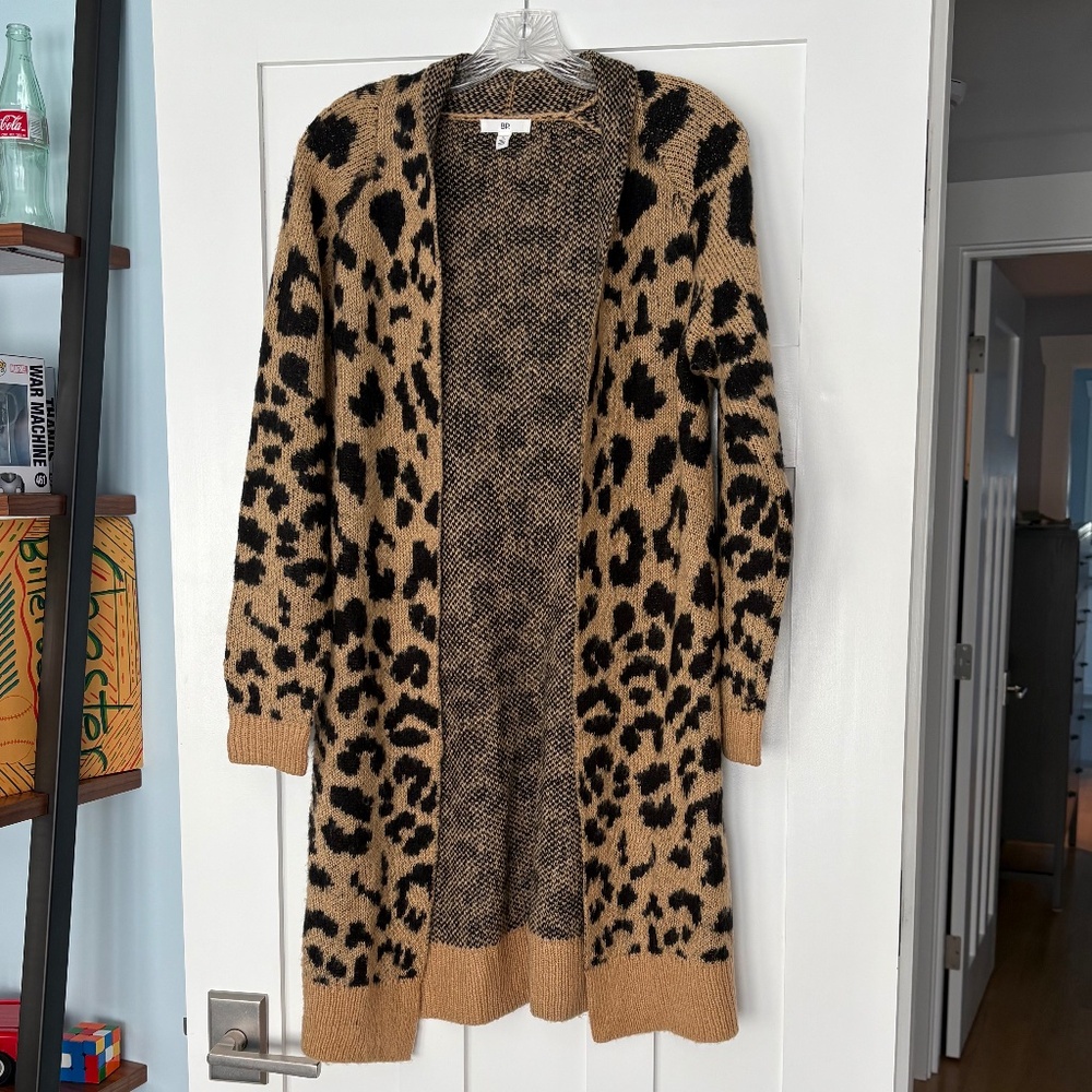 Long Women's Cardigan Sweater - SMALL